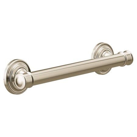 Moen Belfield Polished nickel 12" designer grab bar YG6412NL